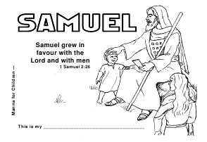 Samuel - read-and-color book for children