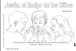 Jesus el Amigo los Ninos - read and color book