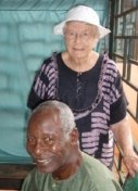 Mrs. Gross with Evangelist Baba Wepa